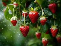081 Cin wet strawberry garden