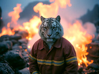 Film snow tiger fireman 001