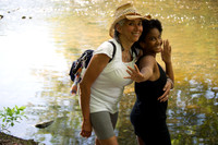 Alexis and Helena at Hugh Moore Park