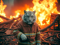 Film snow tiger fireman 012