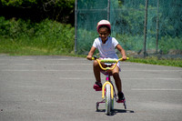 Alexis riding bike